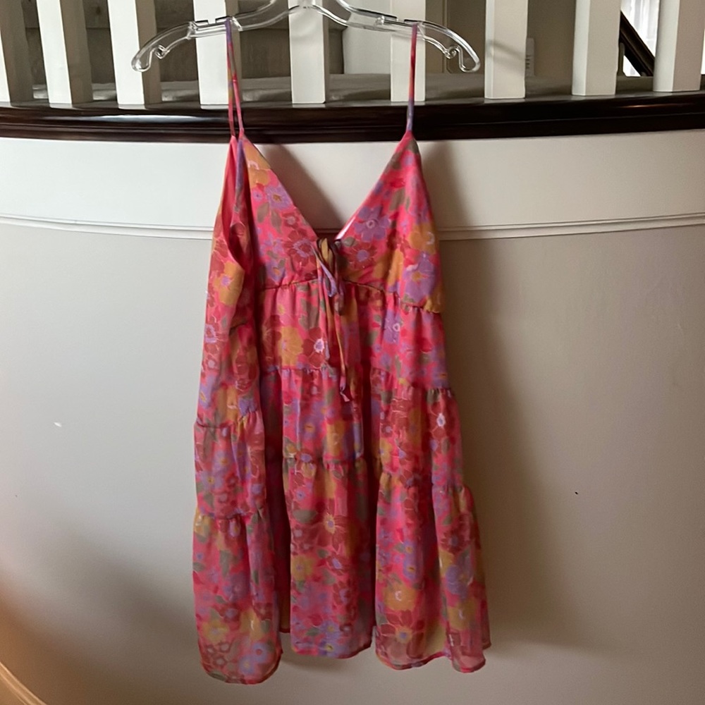 Spaghetti strap baby doll dress